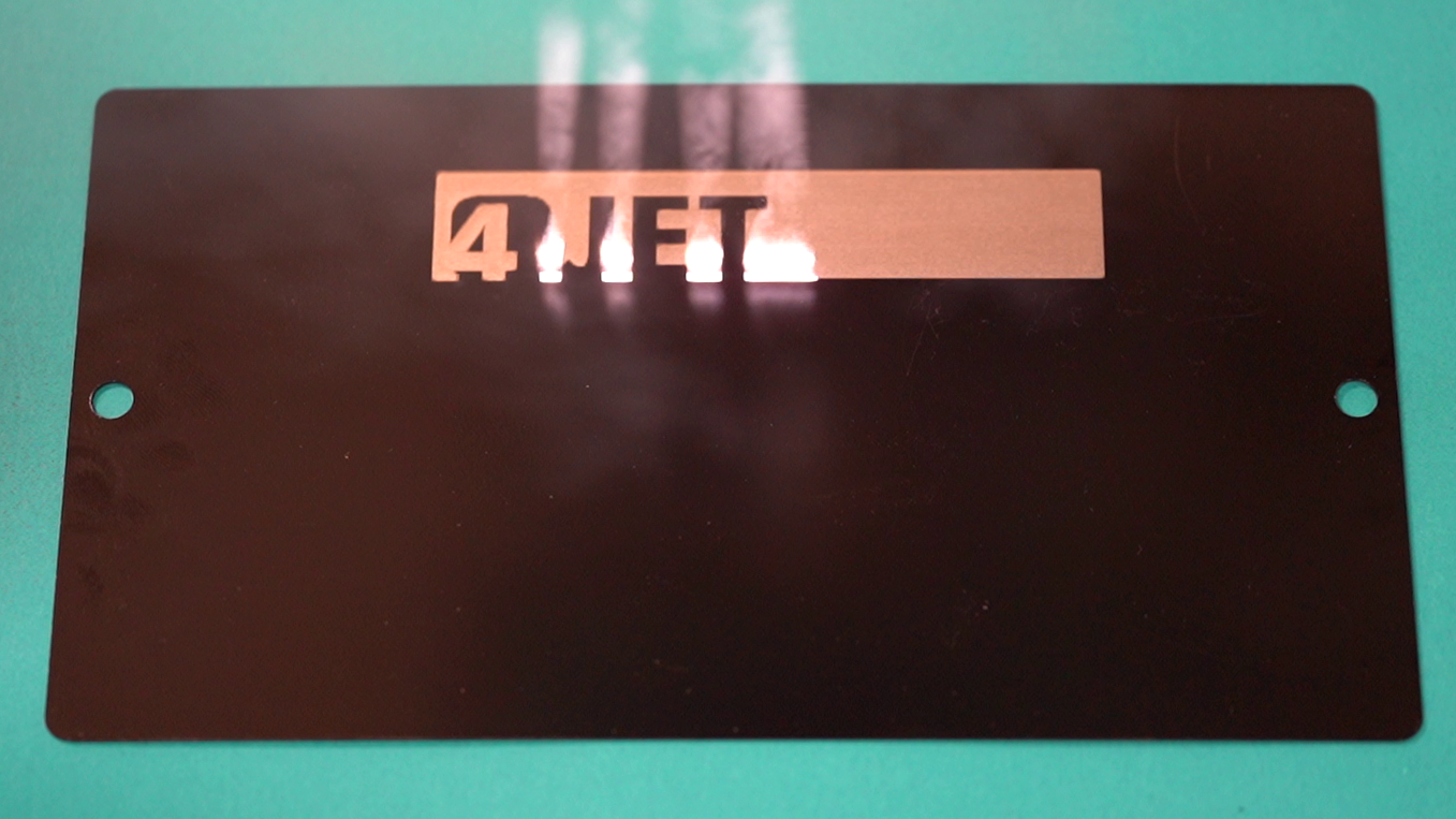 The laser enables selective paint stripping The laser enables selective paint stripping